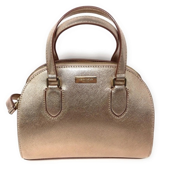 kate spade Handbags - Kate spade mini Reily Laurel way cross body or satchel rose gold purse